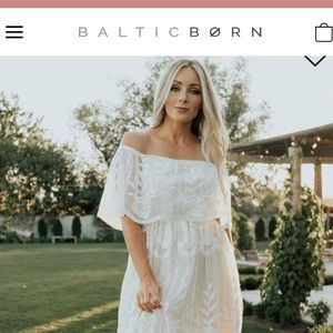 Brand new with tags- Baltic Born Maxi Dress . Size Small ivory